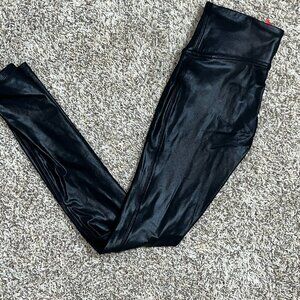 Spanx Faux Leather Leggings - Black - Size Small